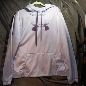 Under Armour Lavender Logo Pullover Hoodie Size XL Lined